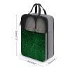 Travel Shoe Bag,Green Sequin Sparkle Print Shoe Pouch,outdoor Zippered Carrier Shoe Bags,mens Womens Shoe Tote Bag view 2
