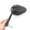 KiWAV Black Bar End Mirrors 4Rizz Rearview Sleek Durable Better Vision Universal For Ebikes Bicycle Electric Bikes with Hollow Handlebar End Sold as Pair view 1