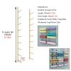 AMUFJJ Yoga Mat Holder Wall Mount, The Hanging Shelf Saving Your Floor Space with 4.72in Hooks Suitable for Gyms, Yoga Classes and Other Places, Easy Installation Fitness Mat Rack(Gold,155CM) view 4