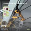 Juin ETF Road Bike Hydraulic Disc Brakes, 140mm, DOT, Gold view 4