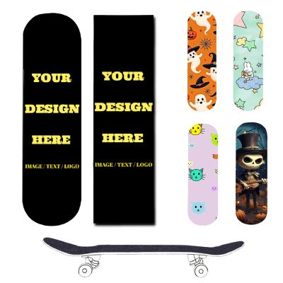 GUAIGUAITU Custom Skateboard Grip Tape,Personalized Longboard Scooter Stickers with Your Own Text Image Logo,Customized Skateboard Stickers Funny Gifts (Custom-Skateboard Sticker)