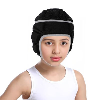 Padded Rugby Helmet Protective Soft Shell Flag Football Soccer Headgear Adjustable Protector Cap for Youth Kids