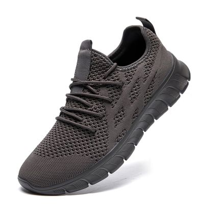DLWKIPV Men's Running Shoes for Road & Gym  Lightweight Walking Sneakers with Breathable Mesh and All-Day Comfort Dark Gray US 6.5