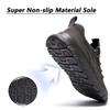 DLWKIPV Men's Running Shoes for Road & Gym  Lightweight Walking Sneakers with Breathable Mesh and All-Day Comfort Dark Gray US 6.5 view 2