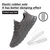 DLWKIPV Men's Running Shoes for Road & Gym  Lightweight Walking Sneakers with Breathable Mesh and All-Day Comfort Dark Gray US 6.5 view 3