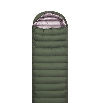 Seasons Outdoor Camping Sleeping Bags Can be Joined Together Sleeping Bags for Adult Thickened Down Sleeping Bags for Cold Protection and Warmth Preservation (Military Green, Filling Weight 1500g)