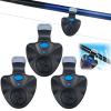 MATISUN Smart Fish Bite Alarm, Bite Alarms for Fishing Poles, Fishing Alarms, Fishing Bells for Rods, Fishing Bite Alarm with LED Indicator, for Night & Long-Distance Fishing (3Pcs) view 1