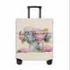 Travel Luggage Cover Medium Suitcase Cover Fit for 22-25 Inch Luggage Luggage Protector Suitcase Cover Scratchproof Spring Hydrangeas Leaves Checked Luggage Cover Protector for Suitcase view 1