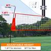 Portable Volleyball Net Outdoor, 18FT Freestanding Volleyball Practice Net with Adjustable Height, Glow in Dark Volleyball with Bump and Carry Bag for Backyard, Indoor, Home view 4