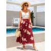 Abaadlw Maxi Skirts for Women with Pockets Long Midi Length Casual Skirt for Beach Party Holiday view 3