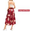 Abaadlw Maxi Skirts for Women with Pockets Long Midi Length Casual Skirt for Beach Party Holiday view 4