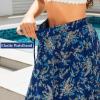 Abaadlw Maxi Skirts for Women with Pockets Long Midi Length Casual Skirt for Beach Party Holiday view 3