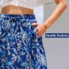 Abaadlw Maxi Skirts for Women with Pockets Long Midi Length Casual Skirt for Beach Party Holiday view 4