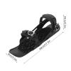VGEBY Mini Ski Skates, Short Snow Skateboard Shoe Adjustable Straps ABS Nylon Aluminum Alloy Black One Size Fits All Snow Skateboard for Winter Outdoor Sports, VGEBYu8eocqsw27 view 4