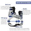 CYHTYM Kangaroo Jump Shoes Adult and Adolescent Fitness Moon Shoes, Anti-Gravity Running Boots Load Capacity 44-154lbs(Large) view 3