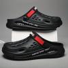 Comfortable Men's Slip-on Clogs with Soft Sole for Walking, Outdoor Activities, and Beach Sandals (8815 Black,10.5,11) view 3