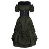 Scarlet Darkness Green Renaissance Dress Off The Shoulder Dresses for Women Pirate Costume Green XXL view 1