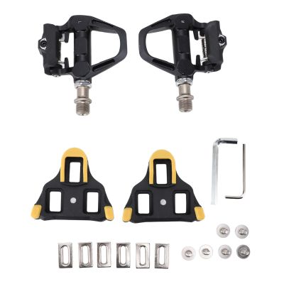 VGEBY Clipless Pedals Set, Lightweight Aluminium Alloy Body Self Locking Pedal Cycling Shoe 9/16in Chromoly Steel Axle for Spd System, #811, VGEBYhwgmb54u2y
