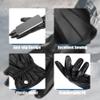 Aegend PU Leather Gloves for Men, Super Soft Warm Velvet Lining Full Hand Touchscreen Anti-Slip Driving Gloves Thermal Winter, XX-Large view 4