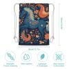 DJUETRUI Drawstring Bags Drawstring Backpack Playful Pony Sports Gym Bag for Women Men Sports Sackpack view 2
