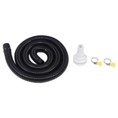 Bilge Pump Installation Kit Leak Proof Black, Easy Installation for Boats, Marine with 11/8in Outlet, Made of ABS,Rubber