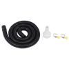 Bilge Pump Installation Kit Leak Proof Black, Easy Installation for Boats, Marine with 11/8in Outlet, Made of ABS,Rubber view 1