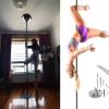 Stripper Poles for Home Heavy Duty, 7 8 9 9.5 10 10.5 11 12 12.5 feet Tall Dancing Pole Portable Removable Adjustable 45mm, Spinning Static Dance Pole with Extension Accessories Kit(7.3ft-9ft/224CM-27 view 1