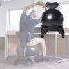 EXCLURA Yoga Ball Office Desk Chair for Adults, Ergonomic Exercise Ball Chair with Wheels  Back, Relieve Back Pain Stability Balance Ball view 1