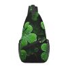 Sling Bag for Women Men Crossbody Bag St Patricks Day Leaves Chest Bag Hiking Daypack Fanny Pack Sling Backpack view 1