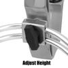 SagaSave Fishing Rod Holder with Adjustable Large Clamp Aluminum Alloy 360 Degree Rotatable Fishing Rod Rack for Pontoon Boats Bank Mount on Horizontal or Vertical Side view 3