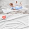 Yoga Mat Towel, Coastal Coral Starfish Jellyfish Non Slip Hot Yoga Mat Towels with Corner Pockets, Summer Ocean Sea Animal Soft Sweat Absorbent Yoga Blankets for Hot Yoga Pilates Workout,26"x74" view 4