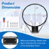 PQGKOBR Basketball Rim,18 inch Basketball Rim Replacement with All-Weather Net,Wall Door Mounted Basketball Hoop,Indoor Outdoor Hanging Basketball Rim Goal Outside view 2
