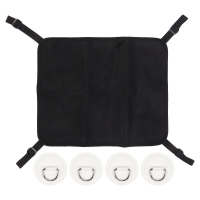 CDQL Paddleboard Deck Bag with 4pcs Sticker,Elastic mesh Storage Bag for Paddle Board, Surfboard, Kayak, Boat