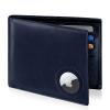 GIPUSSON Slim Leather Wallet for Men Airtag Hidden, Large Bifold Mens Wallet RFID Blocking with ID Windows, Credit Card Holder for Men Wallet view 1
