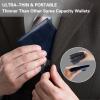 GIPUSSON Slim Leather Wallet for Men Airtag Hidden, Large Bifold Mens Wallet RFID Blocking with ID Windows, Credit Card Holder for Men Wallet view 4
