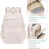 Bluboon Backpacks for School Girls Backpack Kids Bookbag Cute Backpack 8-12 School Supplies (Beige) view 4