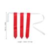 HANABASS 4pcs Football Flag Belt for Training Waist Flags for Youth Adults for Football Games Family Gatherings and Outdoor Activities Red Yellow view 2