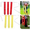 HANABASS 4pcs Football Flag Belt for Training Waist Flags for Youth Adults for Football Games Family Gatherings and Outdoor Activities Red Yellow view 4