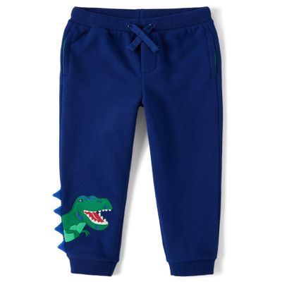 Gymboree,and Toddler Fleece Jogger Sweatpants,Blue Dino,8