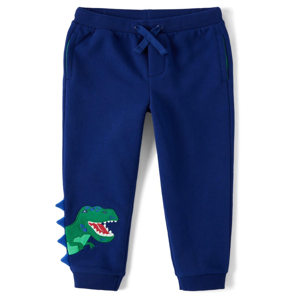 Gymboree,and Toddler Fleece Jogger Sweatpants,Blue Dino,8