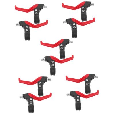 OUNONA 5pairs Plastic Brake Levers for Boy Girl s Bikes Lightweight and Easy Operate Brake Handle Fittings for Safe Cycling Black Red