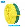 PATIKIL Taekwondo Colored Ranking Belt, 3 Pack 1.6" x5Ft 1.6M Polyester Martial Arts Judo Karate Belts for Coach Teaching Practice, Yellow and Green view 2