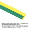 PATIKIL Taekwondo Colored Ranking Belt, 3 Pack 1.6" x5Ft 1.6M Polyester Martial Arts Judo Karate Belts for Coach Teaching Practice, Yellow and Green view 3