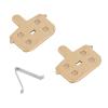 FGRNIod Disc Brake Pads Semi Metal Compatible with Kugoo G Booster Electric Scooter Accessories Rectangular Hollow Brake Calipers Cycling Parts, Yellow view 1