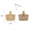 FGRNIod Disc Brake Pads Semi Metal Compatible with Kugoo G Booster Electric Scooter Accessories Rectangular Hollow Brake Calipers Cycling Parts, Yellow view 2