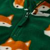 Gymboree,and Toddler Long Sleeve Cozy Microfleece Half Zip Pullover,Green Fox,6 view 2