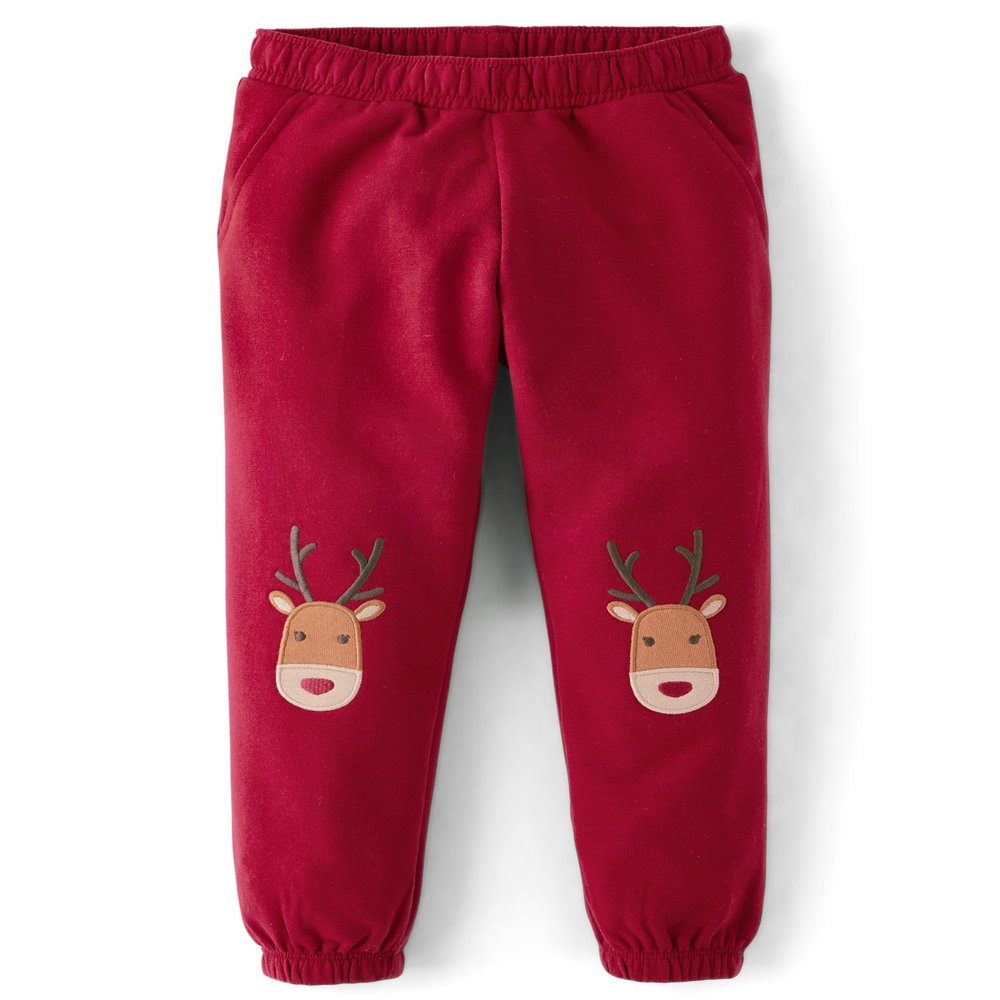 Gymboree,and Toddler Pull on Jogger Pants,Red Rudolph,8