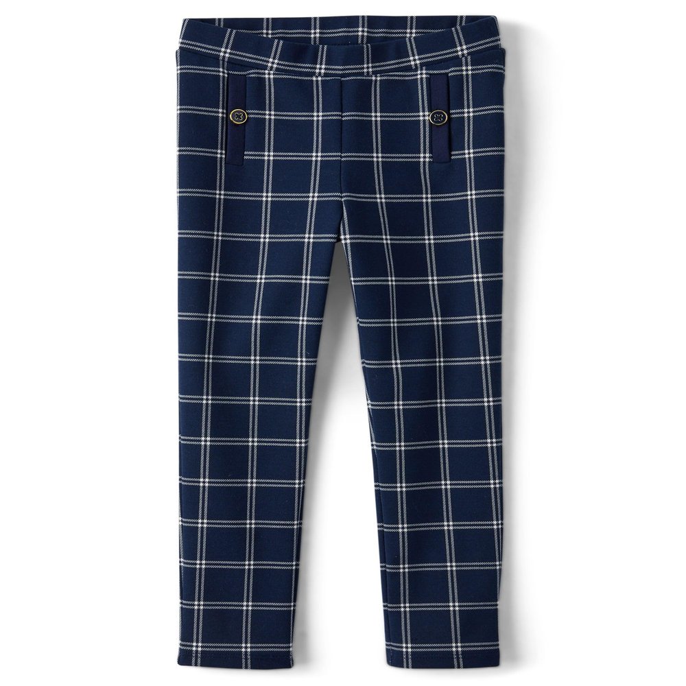 Gymboree,and Toddler Knit Jeggings,Tidal Plaid,6