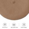 Classic Wool Beret Hats for Women Man Painter hat French Beret for Man Woman Warm Winte. (Khaki) view 4