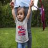 3T Oxford Toddler Distressed Loves Jesus & America Too USA July 4th Toddler T-Shirt view 2